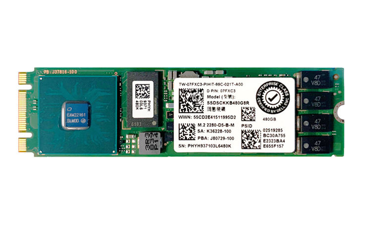 7FXC3 - Dell 480GB SATA Triple-Level Cell M.2 2280 Solid State Drive