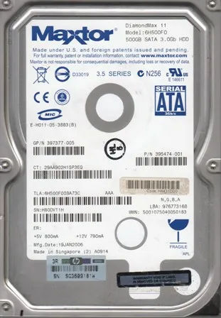 7H500F0 - Maxtor 500GB 7200RPM SATA 3Gb/s 3.5-in Hard Drive