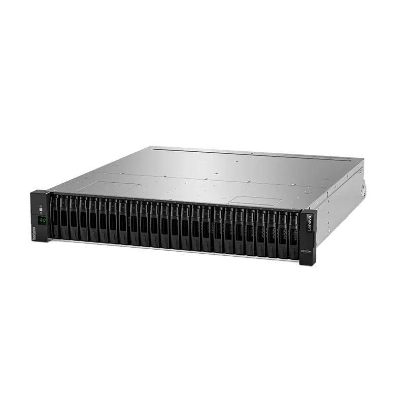 7Y71S02K00, Lenovo ThinkSystem DE2000H Hybrid Flash Array, 2U 24x2.5" SFF/16GB Cache/2x10Base-T