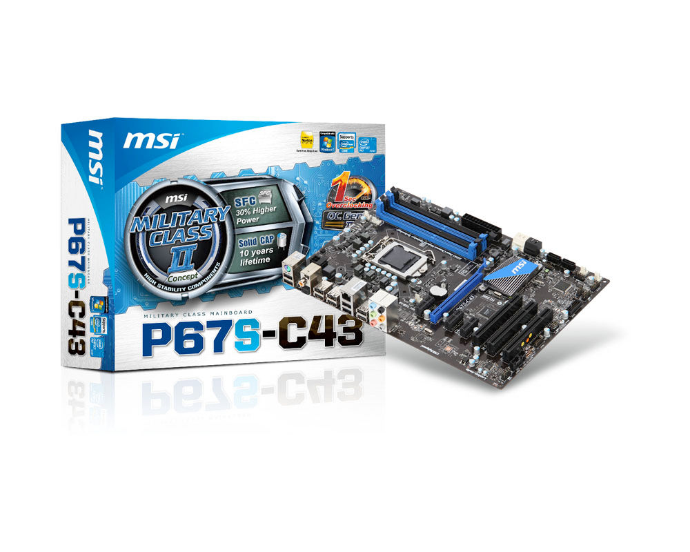 MSI PH67S-C43 (B3) Intel® H67 LGA 1155 (Socket H2) ATX