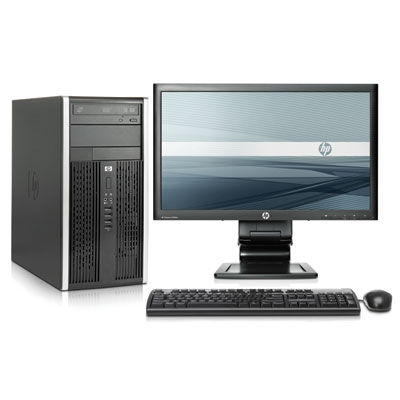 HP Compaq Pro 6000 Pro MT + LA2306x Intel® Core™2 Duo E8400 2 GB DDR3-SDRAM 250 GB Intel® GMA X4500HD Windows 7 Professional Micro Tower PC Black