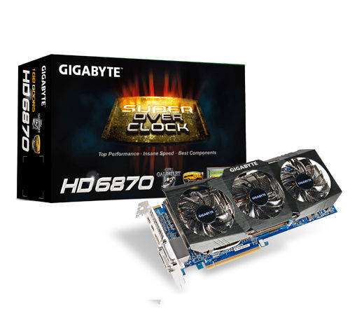 GIGABYTE GV-R687SO-1GD graphics card AMD Radeon HD6870 1 GB GDDR5