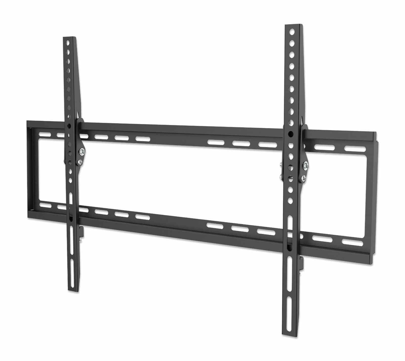 Manhattan Wall Mount for TV & Monitors (Tiltable), For screens 37" to 65", VESA compatibility: all between 200x200mm to 600x400mm - check the dimensions of the four mounting holes on back of screen to ensure it fits, Max 35kg, Black, Bracket