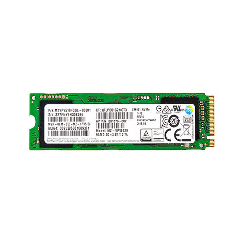 801076-002 - HP 512GB MLC PCIe 3.0 x4 M.2 2280 SSD