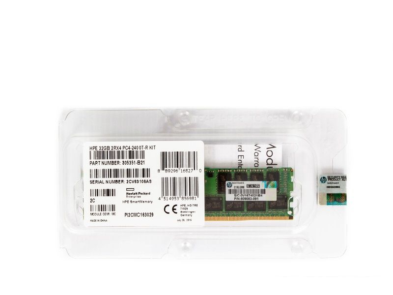 805351-S21 - HPE 32GB DDR4 2400MHz ECC RDIMM Memory Module