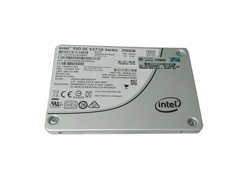 805385-001 - HP 200GB 2.5 inch MLC 6Gb/s SATA Solid State Drive