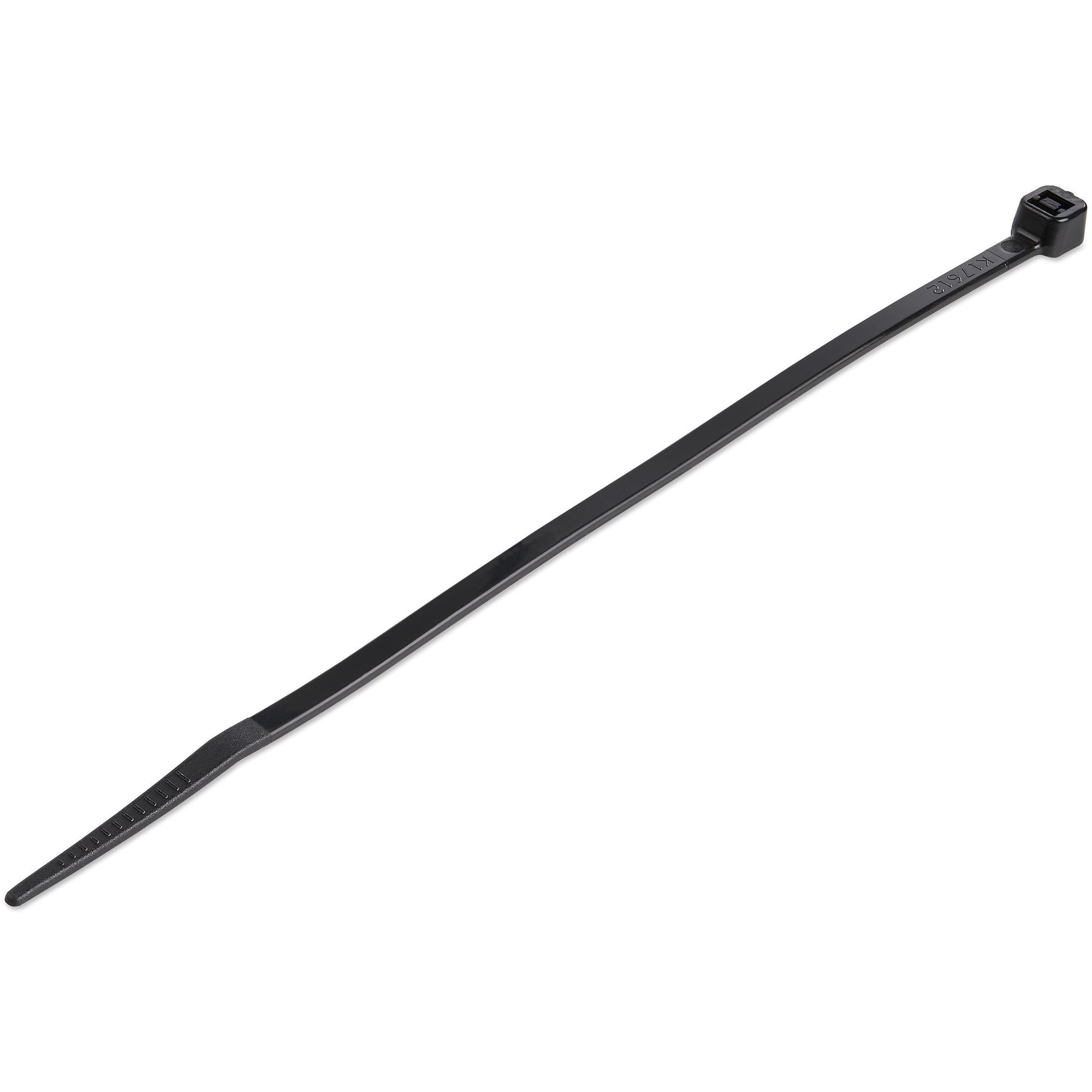 StarTech.com 1000-Pack 6"(15cm) Cable Ties - 1/8"(3.6mm) wide, 1-3/8"(39mm) Bundle Diameter, 40lb(18kg) Tensile Strength, Nylon Self Locking Zip Ties with Curved Tip, UL Listed, Black - TAA
