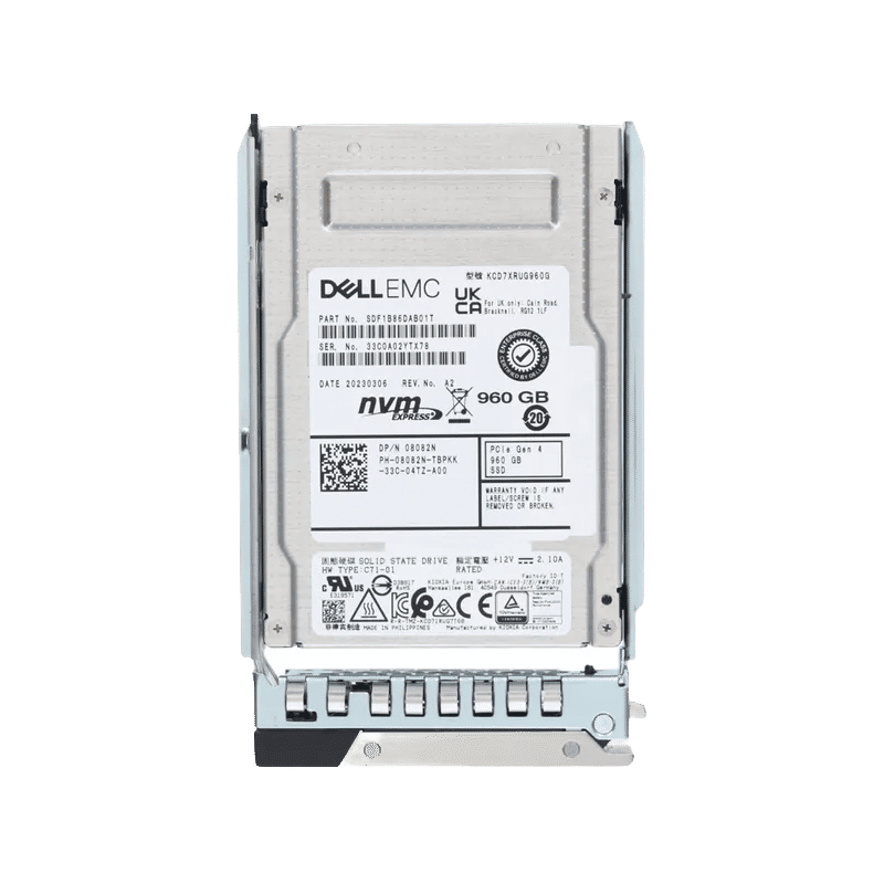 8082N - Dell 960GB PCI Express NVMe TLC 2.5" Solid State Drive