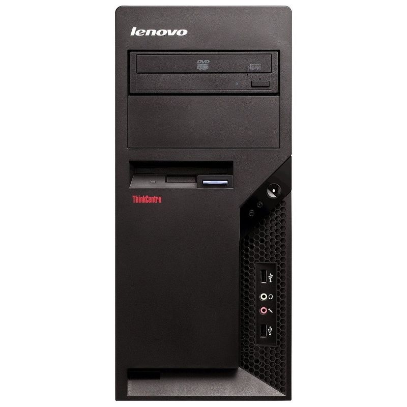 Lenovo ThinkCentre M58 Intel® Core™2 Duo E7500 2 GB DDR3-SDRAM 250 GB Intel® GMA 4500 Windows 7 Professional Tower PC Black
