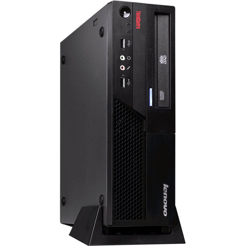 Lenovo ThinkCentre M58 Intel® Core™2 Duo E7500 1 GB DDR3-SDRAM 160 GB Intel® GMA 4500 Windows Vista Business SFF PC Black