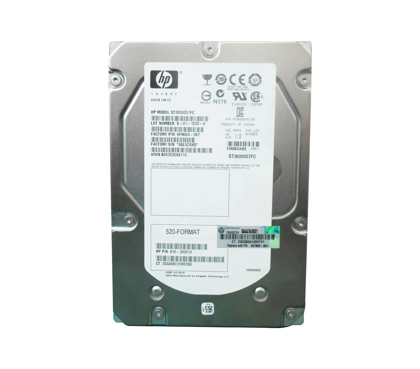 HP 810-200013 Cheetah 600GB FC 15K LFF Drive