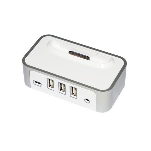 CyberPower CPH320AP interface hub 480 Mbit/s Silver, White
