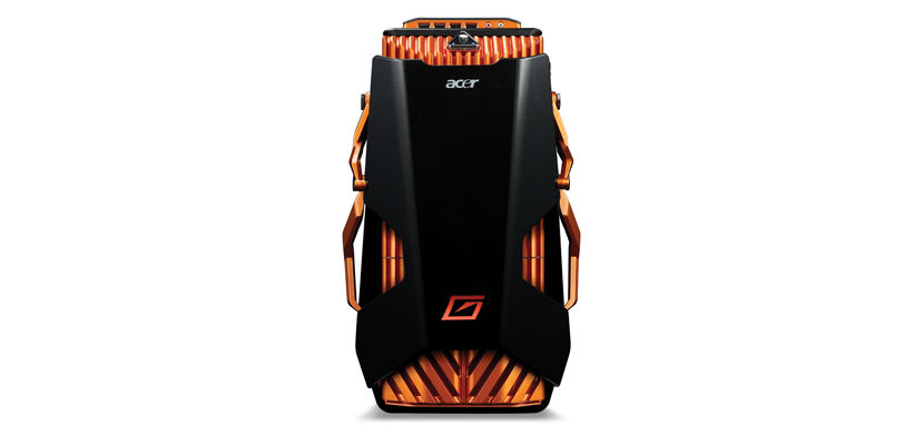 Acer Aspire AG7750-U3222 Intel® Core™ i7 i7-930 12 GB DDR3-SDRAM 1.5 TB NVIDIA® GeForce® GTX 470 Windows 7 Home Premium Desktop PC Black, Orange