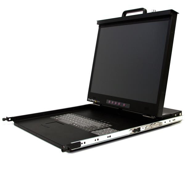 StarTech.com RACKCONS2001 rack console 51 cm (20.1") 1600 x 1200 pixels Black