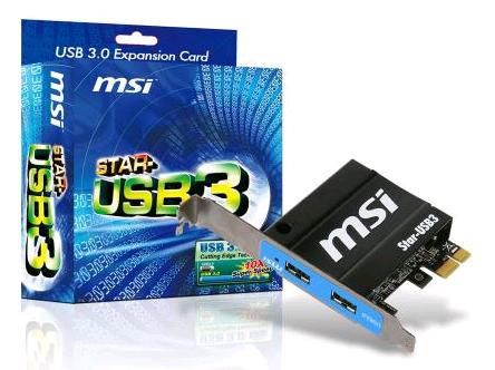 MSI STAR-USB3 interface cards/adapter Internal USB 3.2 Gen 1 (3.1 Gen 1)
