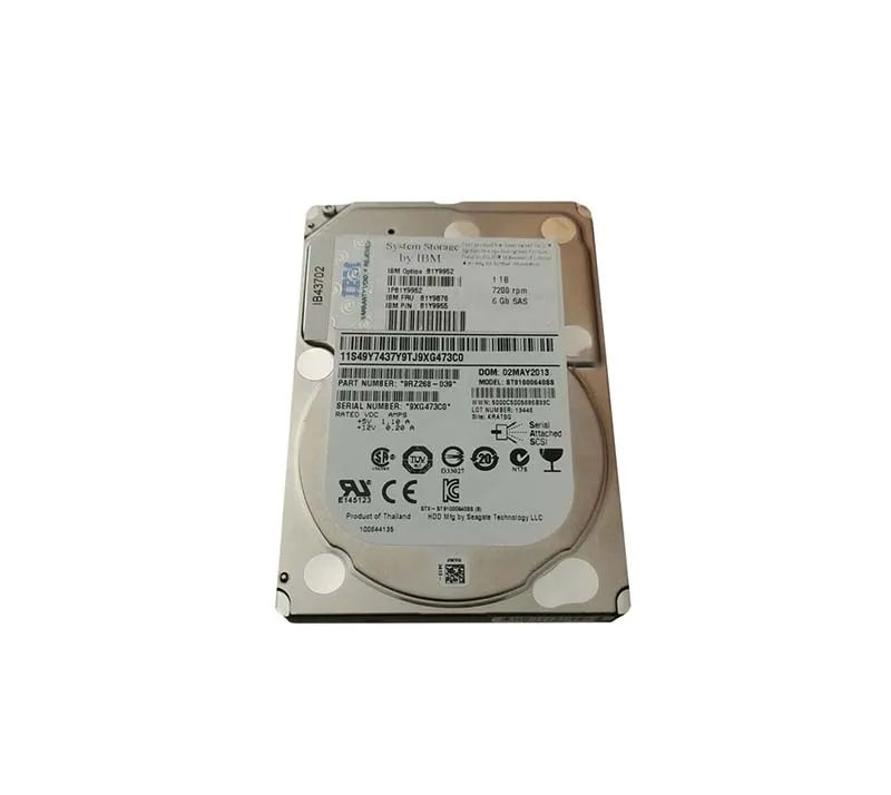 81Y9952 - IBM 1TB 7200RPM SAS 6Gb/s 2.5-in Hard Drive