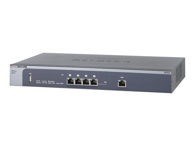 NETGEAR UTM5-100NAS hardware firewall 1U 0.09 Gbit/s