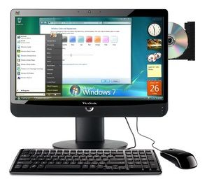 Viewsonic VPC220B_7PUS_04 All-in-One PC/workstation 54.6 cm (21.5") 1920 x 1080 pixels Touchscreen 4 GB DDR3-SDRAM 320 GB NVIDIA® GeForce® 310 Windows 7 Professional Black