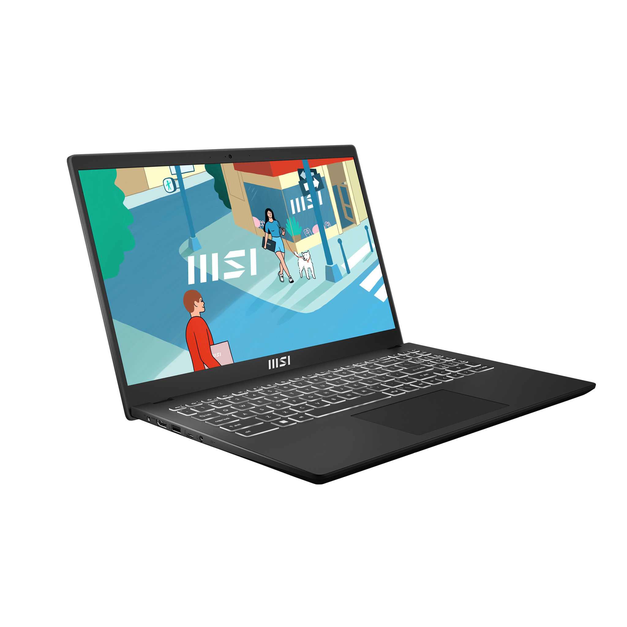 MSI Modern 15 H B13M-219US Intel® Core™ i7 i7-13620H Laptop 39.6 cm (15.6") Full HD 32 GB DDR4-SDRAM 1 TB SSD Wi-Fi 6E (802.11ax) Windows 11 Pro Black