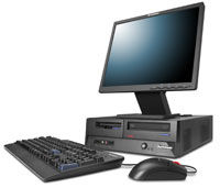 Lenovo ThinkCentre A55 Intel® Core™2 Duo E4400 1 GB DDR2-SDRAM 160 GB Intel® GMA 3000 Windows XP Professional SFF PC