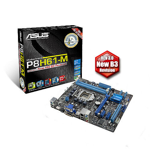 ASUS P8H61-M Intel H61 LGA 1155 DDR3 Micro ATX Motherboard