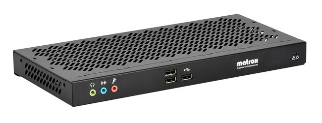 Matrox Extio F2208 Dual Monitor KVM Optical Extender / XTO2-F2208F