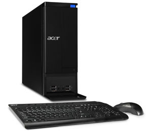 Acer Aspire 900 Intel® Pentium® E5800 4 GB DDR3-SDRAM 500 GB Windows 7 Home Premium PC Black