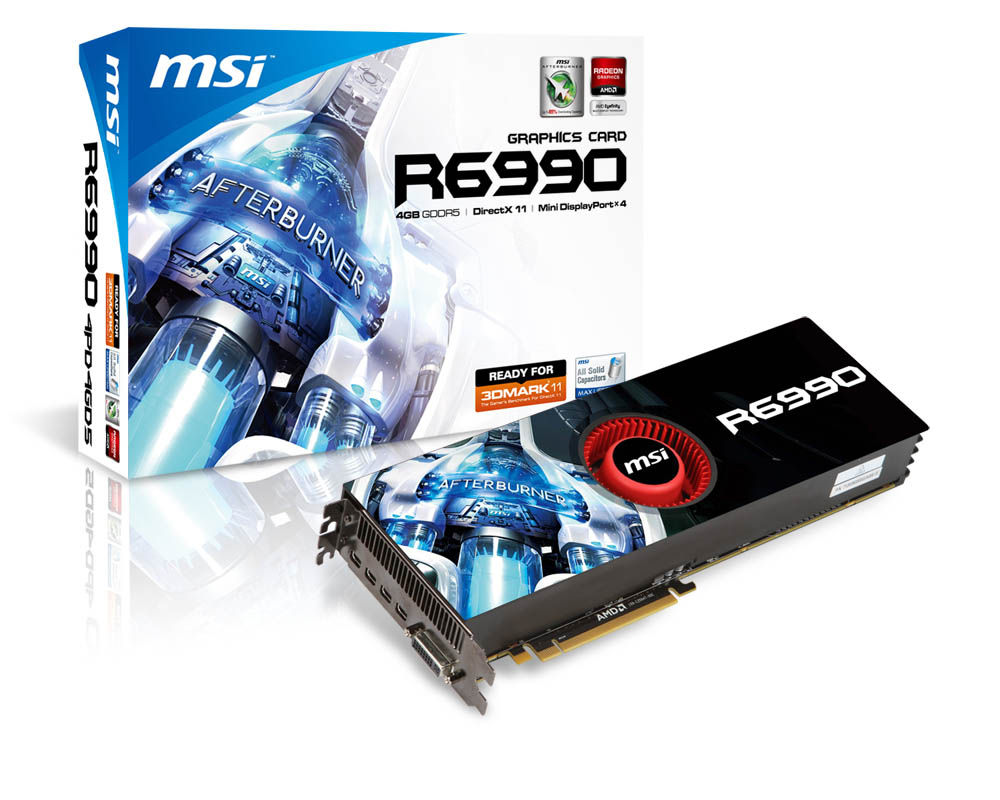 MSI V803-805R graphics card AMD Radeon HD6990 4 GB GDDR5