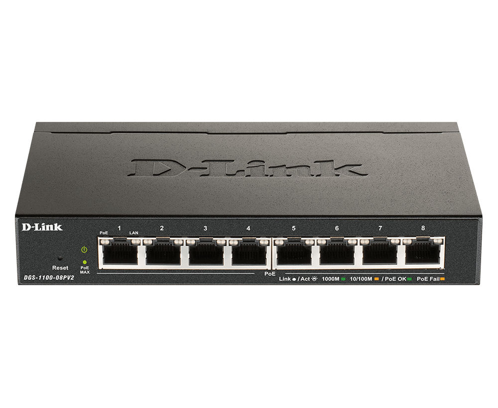 D-Link 8-Port PoE Gigabit Smart Managed Switch