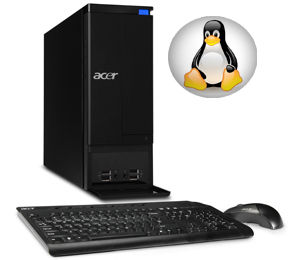 Acer Aspire PT.SDVEC.004 PC Intel® Pentium® E5800 4 GB DDR3-SDRAM 1 TB AMD Radeon HD 6450 Linux Black