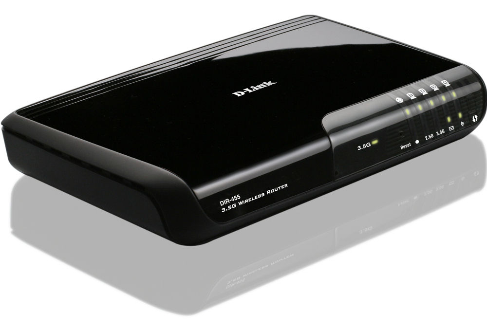D-Link DIR-455 wireless router Fast Ethernet Black