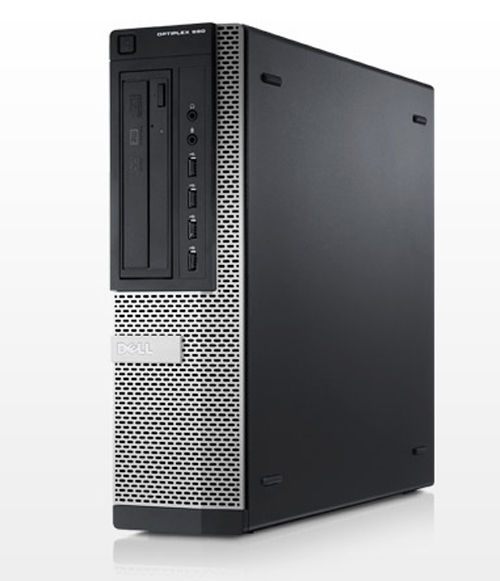 DELL OptiPlex 990 Intel® Core™ i3 i3-2100 4 GB DDR3-SDRAM 320 GB Windows 7 Professional Desktop PC Black, Silver