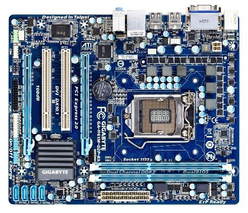 GIGABYTE GA-H61M-D2P-B3 motherboard Intel® H61 LGA 1155 (Socket H2) micro ATX