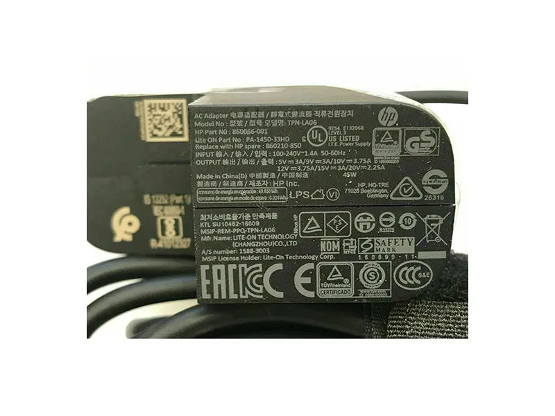 860210-850 - HP 45-Watts 15V 3A Power Adapter For Elite X2 1012 Gen1