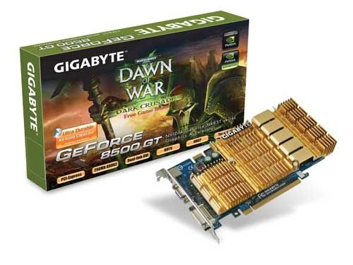GIGABYTE GV-NX85T256H graphics card GeForce 8500 GT GDDR2