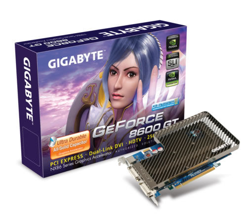 GIGABYTE GF 8600GT 256MB GDDR3 HDCP NVIDIA GeForce 8600 GT