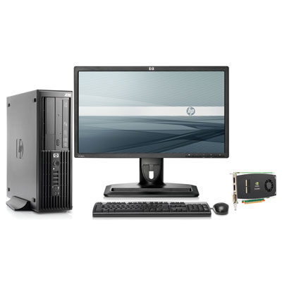 HP Z200 SFF + NVIDIA Quadro NVS 295 + ZR22w Intel® Core™ i5 i5-650 4 GB DDR3-SDRAM Windows 7 Professional Workstation