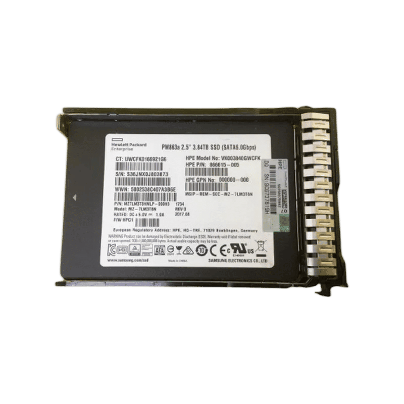 866615-005 - HPE 3.84TB 2.5 inch TLC 6Gb/s SATA Solid State Drive