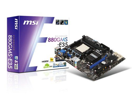 MSI 880GMS-E35 motherboard AMD 880G Socket AM3 micro ATX