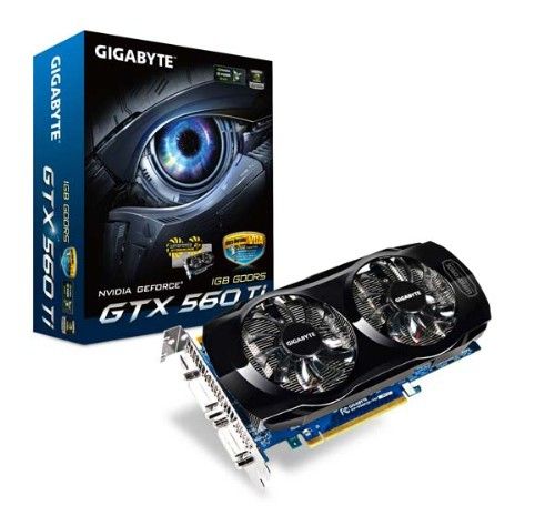 GIGABYTE GV-N560UD-1GI graphics card NVIDIA GeForce GTX 560 Ti 1 GB GDDR5