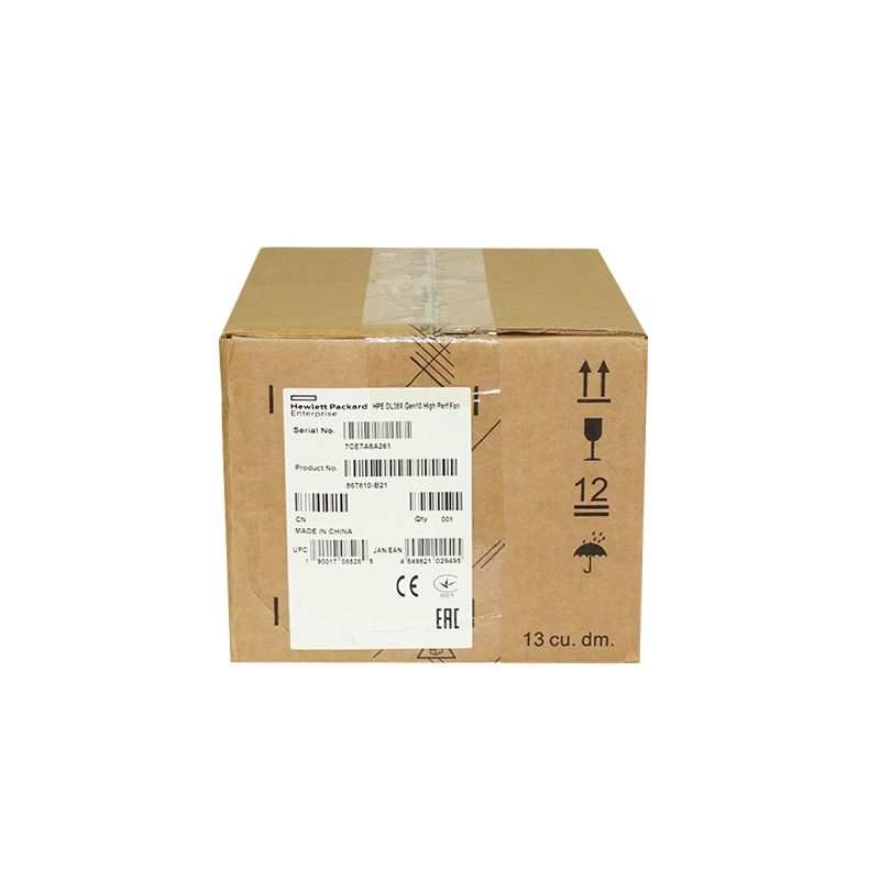 867810-B21, HPE DL380 Gen10 Server, High-performance fan/Redundant cooling/Original accessory