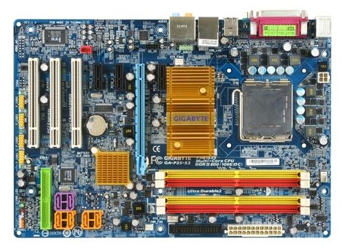 GIGABYTE GA-P35-S3 (rev. 1.0) Intel® P35 + ICH9 Chipset LGA 775 (Socket T) ATX