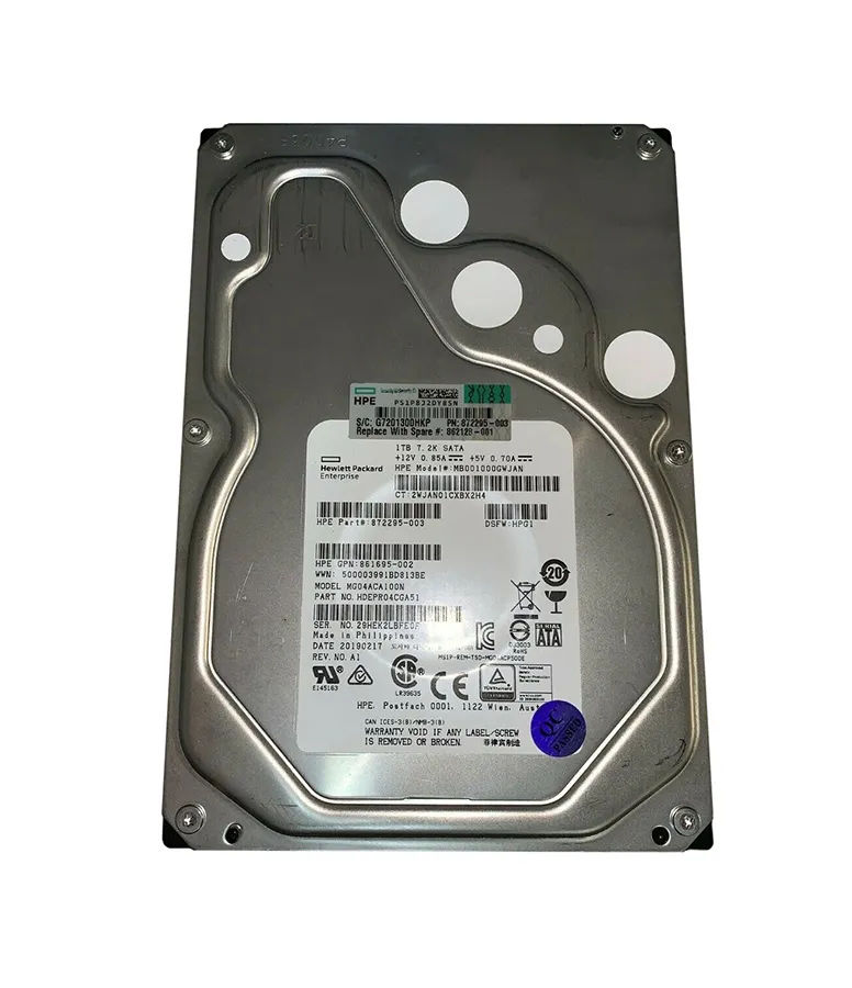 872295-003 - HP 1TB 7200RPM SATA 6Gb/s 3.5-in Hard Drive