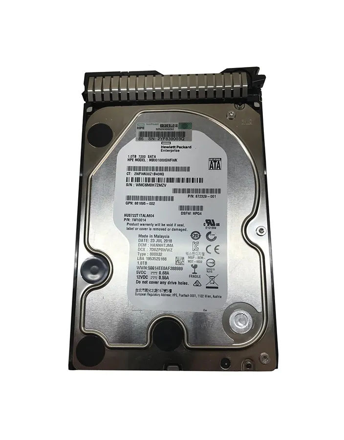 872329-001 - HP 1TB 7200RPM SATA 6Gb/s 3.5-in Hard Drive