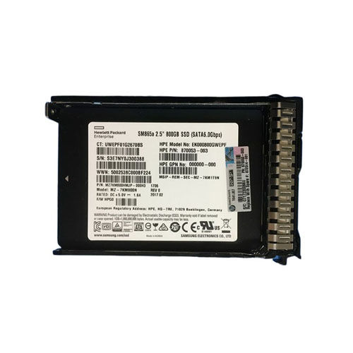 872514-001 - HP 800GB SATA 6Gp/s 2.5-Inch Solid State Drive