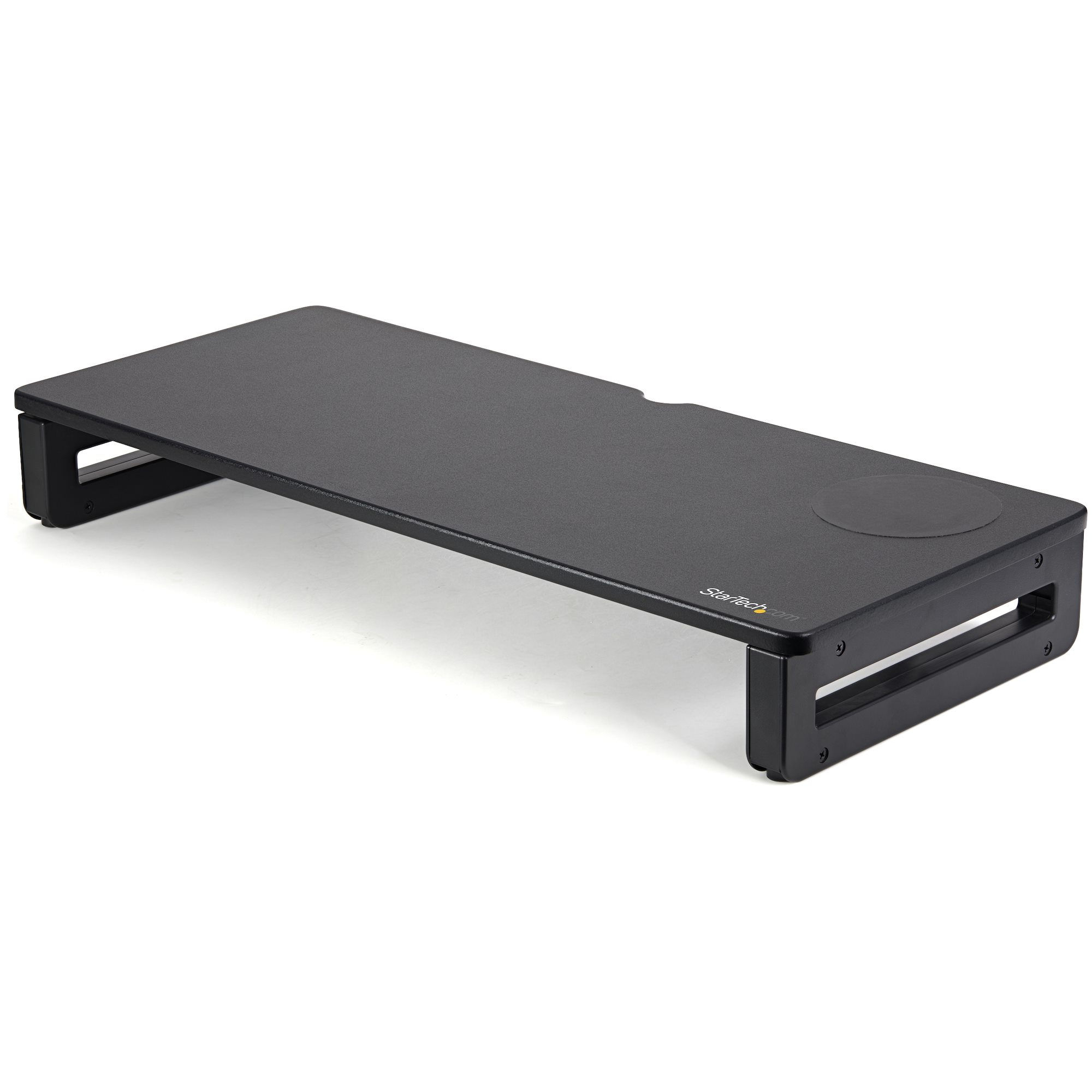 StarTech.com Monitor Riser Stand with Wireless Charging Pad - 15W Qi Charger (Fast Wireless Charge) - Height Adjustable Computer Monitor/Laptop Riser Stand for Desk w/ Phone/Tablet Charger