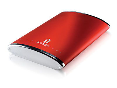 Iomega eGo™ Portable Hard Drive 160GB external hard drive 5400 RPM USB 2.0 Red