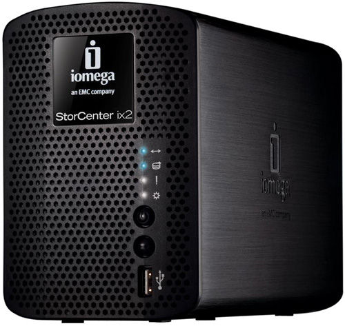 Iomega StorCenter ix2-200 Storage server Desktop 0.25 GB 2 TB HDD EMC LifeLine Black