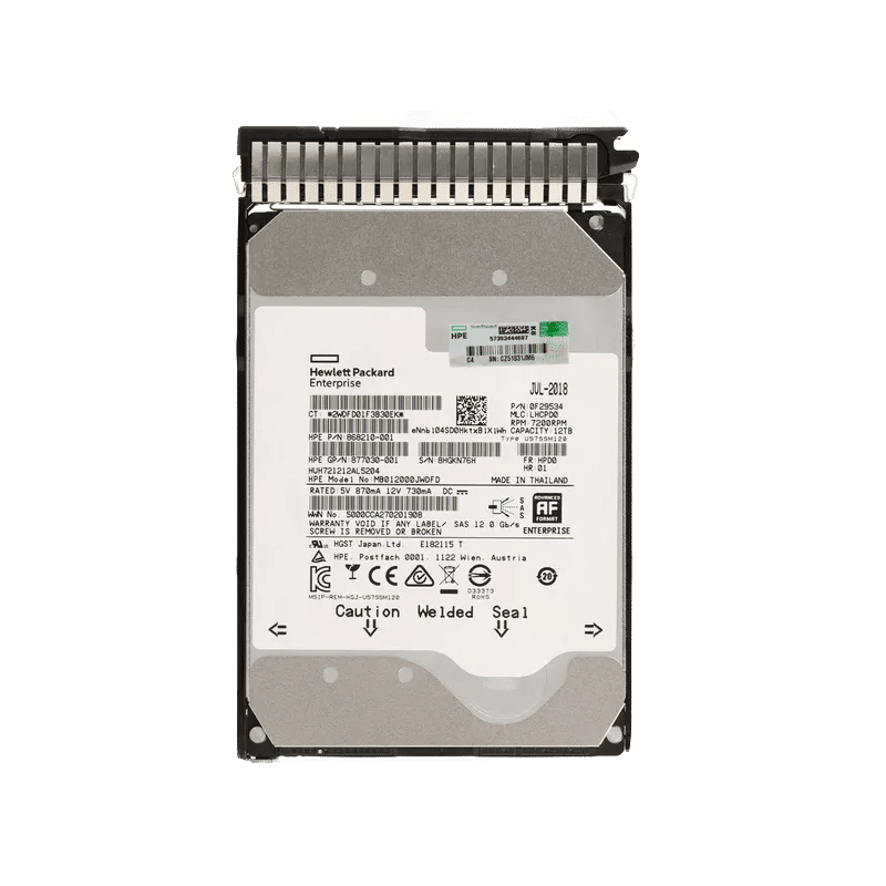 877030-001 - HPE 12TB 7200RPM SAS 3.5-Inch Hard Drive
