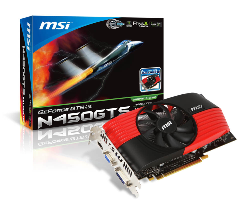MSI V236-227R graphics card NVIDIA GeForce GTS 450 1 GB GDDR5